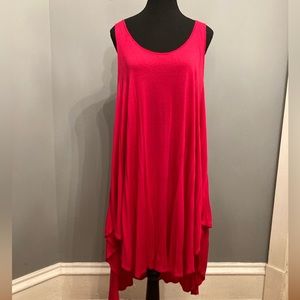 Gently Worn LOVE IN Fuchsia Tank Dress, One Size